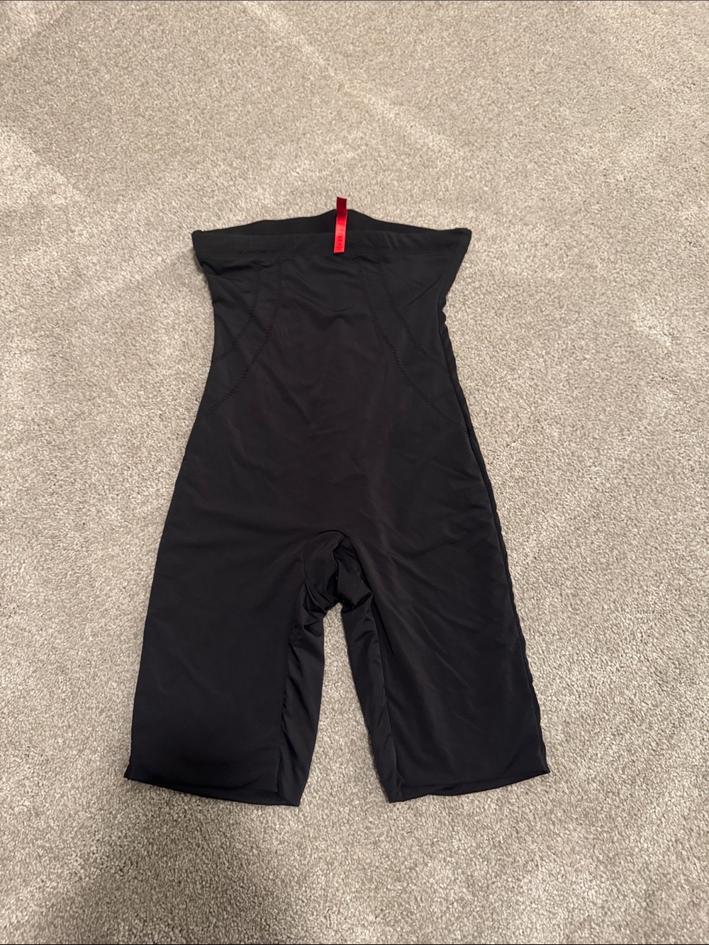 SPANX Black Shaping Shorts with Red Brand Tab